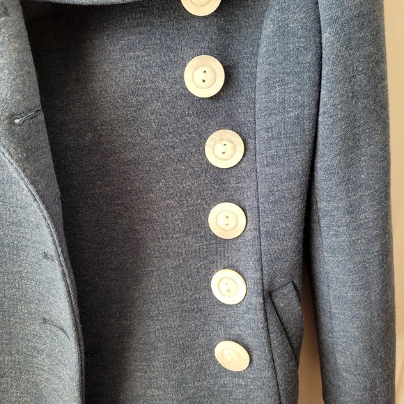 Jing Jacklyn blue belted jacket Size M 165/88A - Picture 6 of 10